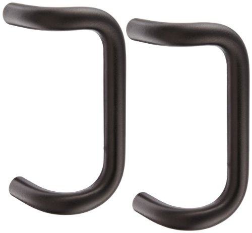 Rockwood BF156BTB16.314 Aluminum 90-Degree Offset Door Pull, 1" Diameter x 8" Center-to-Center, Back To Back Mounting for 1-3/4" Door, Extra Dark Bronze Anodized Finish