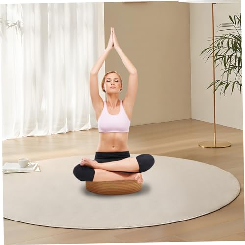 Cojín de meditación de algodón transpirable con diseño tejido artesanal de estilo bohemio 2