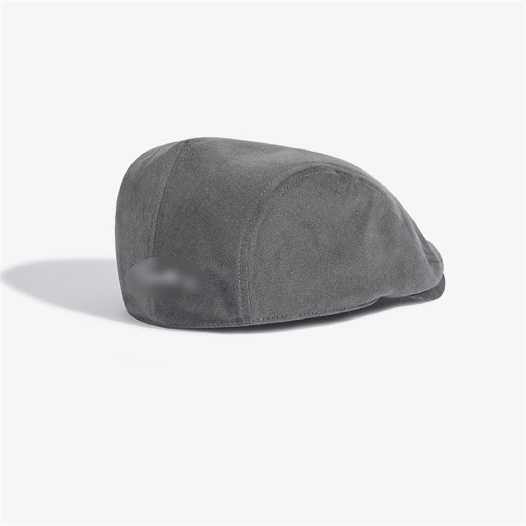 Grey Beret Reversible Cap Duck Tongue Hat Men's Newsboy Hat
