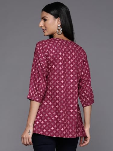 Image of Libas Printed Viscose A-Line Kurti