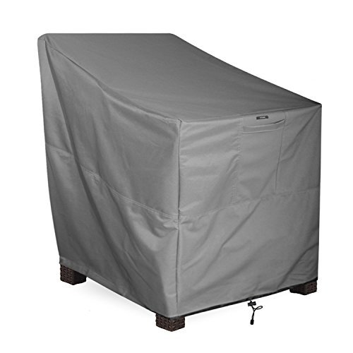 KHOMO GEAR - Patio Outdoor Furniture Chair Cover - Premium Heavy Duty - Grey