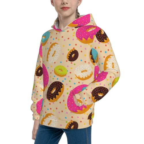 Donuts Kid Hoodies Boys Sweatshirts Girls Pullover with Pocket2