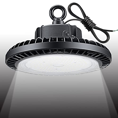 LED High Bay Light 150W 22,500LM UFO High Bay Light DLC/ETL Listed, 5000K Daylight, 600W MH/HPS Replacement, Commercial Bay Lighting Non-Dimmer