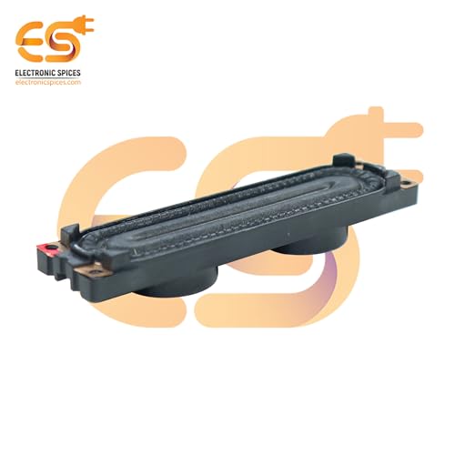 Image of Electronic Spices 6Ω (ohm) 10W Rectangle Shape LED TV Bass Internal Speaker Part (85mm x 20mm)