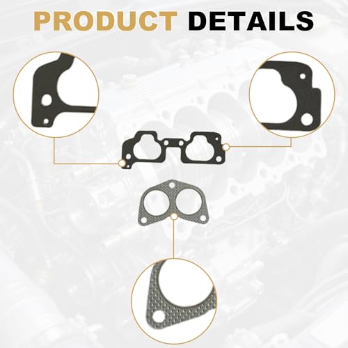 Image of Partsflow Head Gasket Set W / 12 Head Bolts Compatible with Subaru Legacy 2000-2003, Outback 2000-2003, Impreza 1999-2003,Forester 1999-2003, Subaru Baja 2003 2.5L OE#ES72212