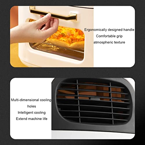 Luftfritteuse, multifunktionale Fritteuse und Grill, Smart-Home-Fritteuse, Luftfritteuse mit großer Kapazität, Küchengeräte (Schwarz 29 * 31 * 37,5 cm) (Weiß 29 * 31 * 37,5 cm) (Schwarz 29 * 31 * – Bild 5