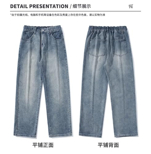 Pants Trousers Denim Spring Youth Style Versatile Jeans Men's Straight Tube Comfortable High End 7