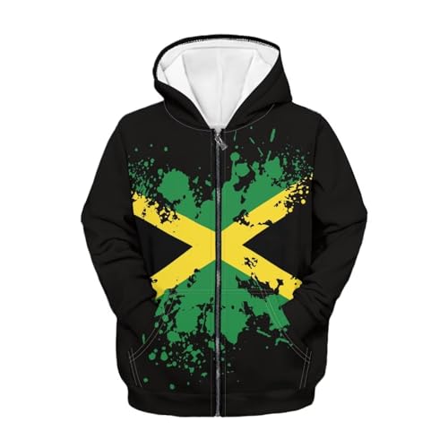 Fashion Hoodies for Kids Cool Zip Up Hoodie for Boys Girls 6-16 Years Old Long Sleeve Hooded Sweatshirt with Pocket