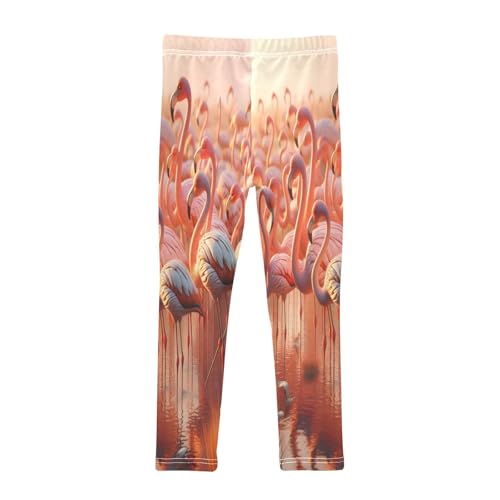 Toddler Girls Leggings Printed Yoga Pants Leggings Many Flamingos for Kids2