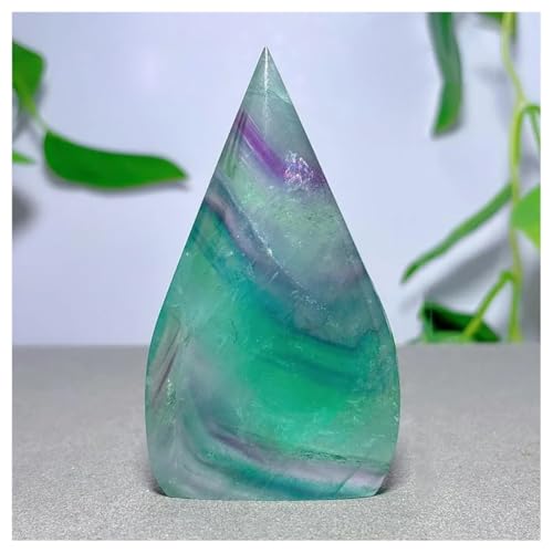 Fluorita de piedra natural de 177g y 90mm para decoración del hogar 2