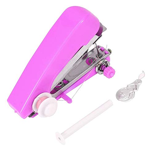 Máquina de Coser Manual -Inicio Uso Esencial de Viaje Mini Costura portátil de Bricolaje Máquinas de Coser a Mano sin Cable Telas para Ropa de Mano Máquina de Coser eléctrica - Entregada al Azar Cover