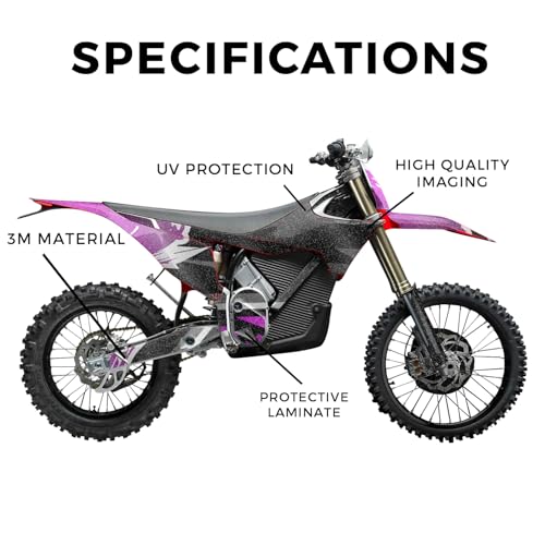 Image of Glossy Glitter Stark Varg MX 2023-2025 Graphics Kit Wrap - Magenta Brush - Varg MX Skin - Premium 3M Vinyl Protective Wrap Decal Cover - Easy to Apply | Crafted in The USA by MightySkins