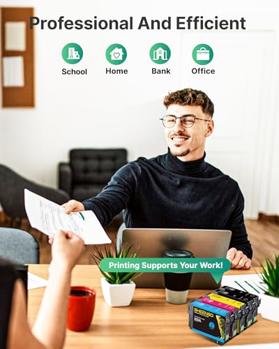 Image of 822XL Remanufactured Replacement for Epson 822XL Ink Cartridges Combo Pack for 822XL Printer Ink Epson for 822 XL T822 to use with Workforce Pro WF-3820 WF-4820 WF-4830 Printer（5 Pack）