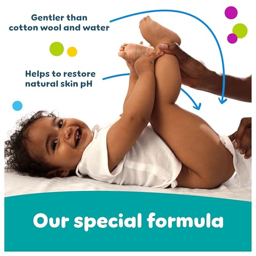 Pampers Fresh Clean Feuchttücher 15 Packungen mit 80 Stück, 1200 Feuchttücher, milder Duft, auch für Hände und Gesicht geeignet