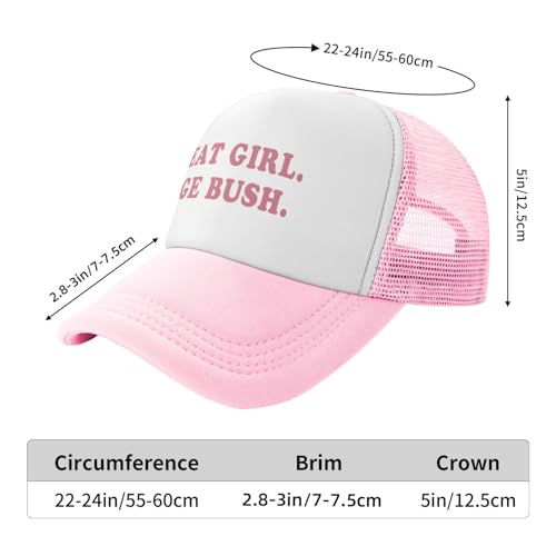 Image of Funny Women Trucker Hats for Women Hot Pink Funny Gag Hats for Women Girls Men Hat