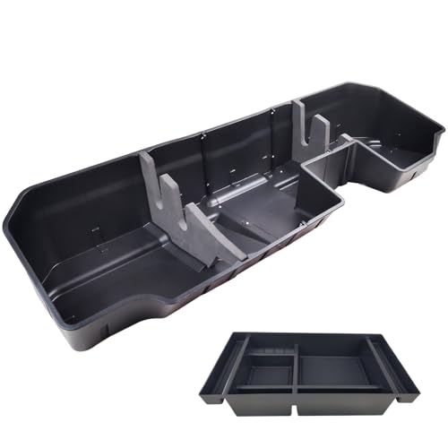 Image of Under Seat Storage Box & Center Console Organizer Tray Fit For Chevy GMC