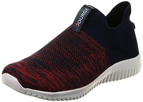 Bourge Womens Navy and Red Running Shoes-4 UK (Micam-105-04) (B07XLLYFTS) Amazon Price History, Amazon Price Tracker