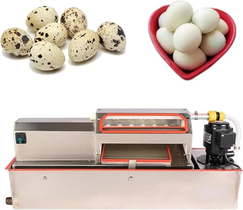 Máquina peladora de huevos de codorniz, peladora de acero inoxidable para huevos de codorniz hervidos, alto rendimiento de 70 kg/h, baja tasa de rotura, pelado eficiente para huevos de codorniz y