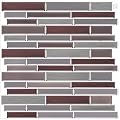 AdoDecor 10-Sheet Peel and Stick Tile Backsplash,12"x12" Premium Wall Sticker Stick on Kitchen Backsplash Peel and Stick Tile. (Brick)