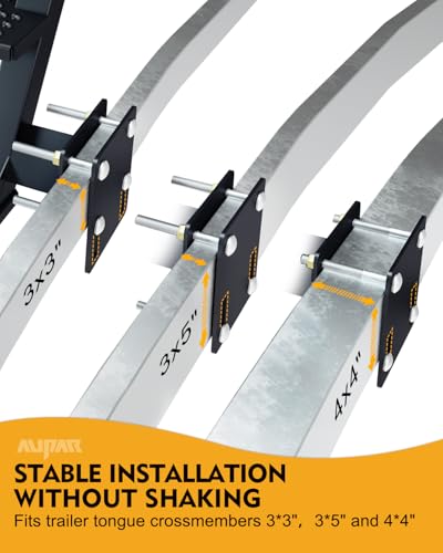 Aupar Heavy-Duty Boat Trailer Steps with Handle, Easy Installation,Universal Fits for Trailers Tongue Step - Thumbnail 6