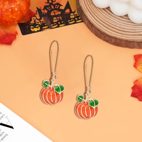 Fall Earrings Crystal Maple Leaf Earring for Women Orange Autumn Maple Leaves Thanksgiving Earrings Drop Dangle Statement Prom Party Jewelry Accessories4
