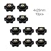 10pcs Star Knob Nuts Compatible with Lathe Machinery Industrial Equipment and Instrumentation Plastic Brass Thumb Clamping Type (4x25mm)