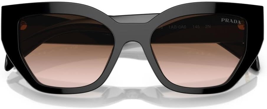 Prada PR A09S Black/Light Brown Shaded 53/18/145 women Sunglasses