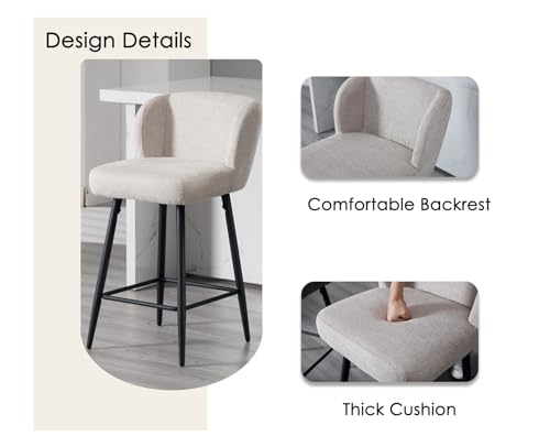 Chaise de bar rembourrée confortable finis les maux de dos au comptoir
