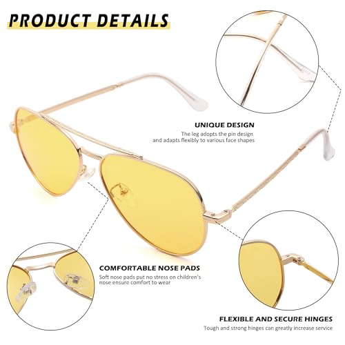 Pro Acme Classic Polarized Aviator Sunglasses for Women Men - UV 400 Protection 57MM3