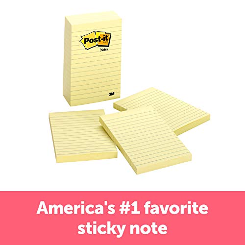 Post-it Notas pop-up 10 x 15 cm, 5 blocos, notas adesivas favoritas dos EUA, amarelo canário, remoçã