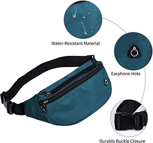 Image of Fanny Packs for Men and Women, Water-Repellent Sports Waist Pack Bag for Travel Hiking Running Hands-free