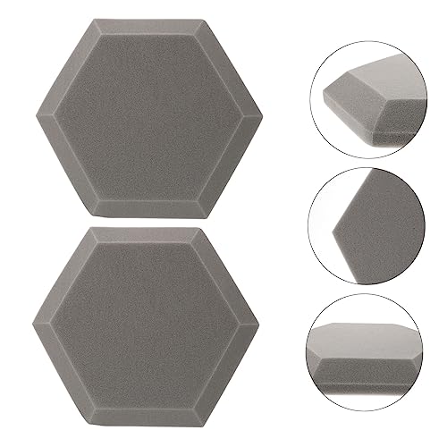 ibasenice 2pcs Paneles Acústicos Hexagonales para Aislamiento Sonoro para Estudios de Grabación y Oficinas en Casa miniatura 5