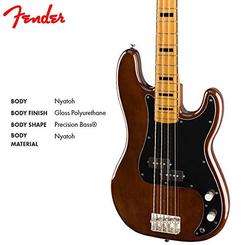 Squier Classic Vibe 70s Precision Bass, Walnut, Maple Fingerboard - Image 4