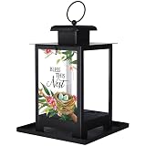 Carson Home Accents Bless This Nest Bird Feeder, 12-inch Height, Metal and Glass