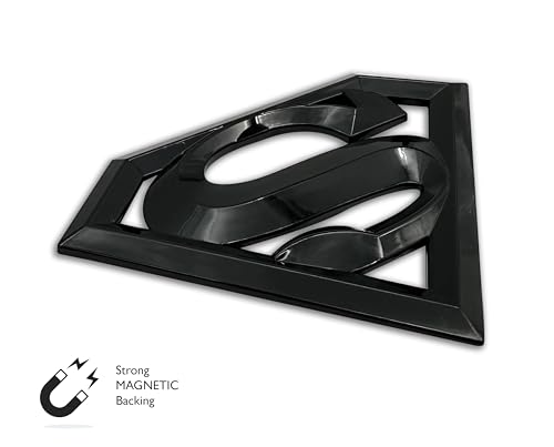 Imán decorativo grande negro Superman DC Comics miniatura 4