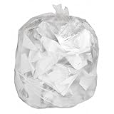 10 gal Trash Bags, S, 0.24 mm, Translucent