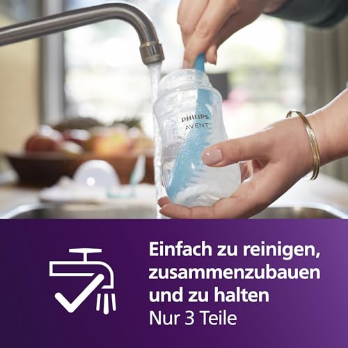 Philips AVENT Natural Response Sauger mit Anti-colic-Ventil, langsamer Nahrungsfluss (Durchflussrate 2), Doppelpack, SCY962/02 5