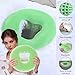 OULIGET Silicone Face Massage Pillow,SPA Beauty Face Relax Headrest,Salon Skin Care Soft Overlay Travel Head Support,Green