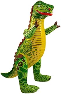 Henbrandt Inflatable T-Rex 90cm Large Blow Up Tyrannosaurus Rex Dinosaur Party Decorations Dino Decorations Inflatable Toys Pool Party Photo Booth Props Fancy Dress Accessory