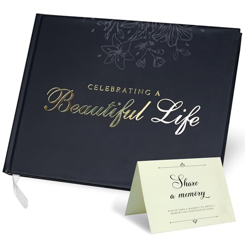 Only Zest Funeral Guest Book for Memorial Service