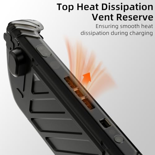 Savage Raven by Skull & Co. HardShell Front Cover Bundle for Steam Deck/OLED StandGrip (GripCase） -Black