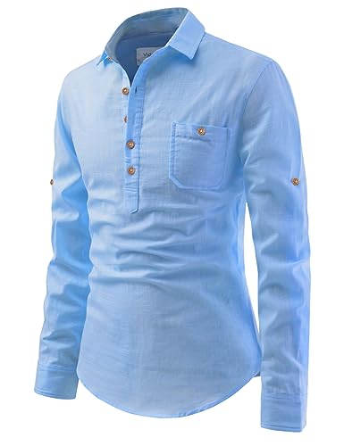 Image of Vida Loca Men Cotton Full Sleeve Casual Spread Collor Slim Fit Short Kurta for Men and Boys (Pack of 2)