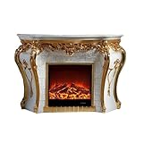 Photo Gallery zhaoj24-05 caminetto decorativo da 57" con mensola retrò americana, camino elettrico indipendente con fiamma realistica a led caminetti decorativi Photo Gallery zhaoj24-05 caminetto decorativo da 57" con mensola retrò americana, camino elettrico indipendente con fiamma realistica a led caminetti decorativi