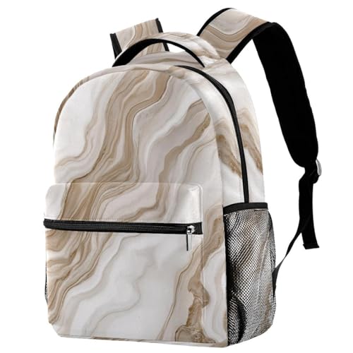Sac à dos de voyage enfant pour sorties scolaires et vacances motif marbré bleu rose