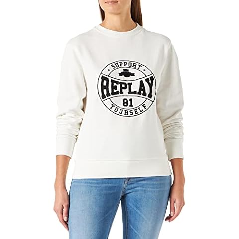REPLAY Women's W3709 Soft Cotton Sweatshirt Cover
