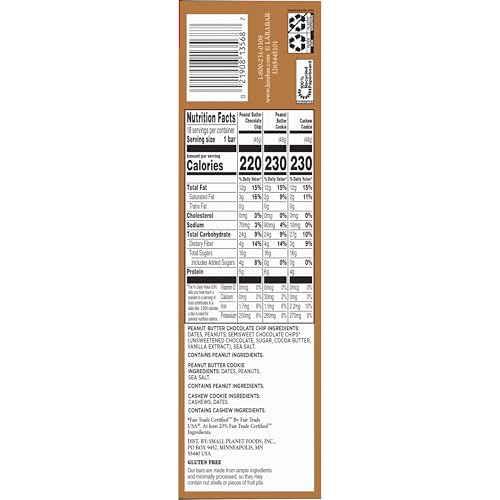 Image of Larabar Fruit and Nut Bars Variety Pack, Gluten Free and Vegan, 30 oz, 18 Ct