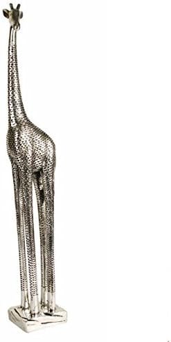 Silver Giraffe Statue - Large