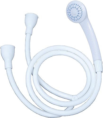 Portable Shower | Push On Tap Shower Head and Hose | Shower Attachment for Bath Taps | | Dog Shower | Camping Shower (1.5M Long Will Fit a 2cm Wide Hot & Cold Tap)