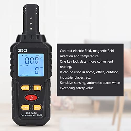 Medidor EMF 3 en 1 con pantalla digital y alarma miniatura 3