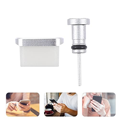 ibasenice 2 pares de plugue de poeira de telefone fone de ouvido plugue plugue de plugue anti dust p